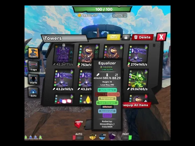 Anime RNG Defense Tower Placement Guide